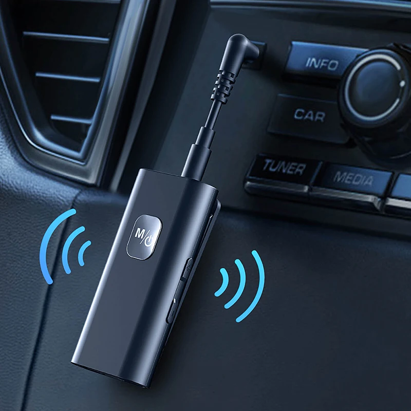 

Bluetooth 5,0 приемник с шумоподавлением Bluetooth вспомогательный адаптер аудио музыкальный приемник для автомобиля стерео динамик проводные наушн...