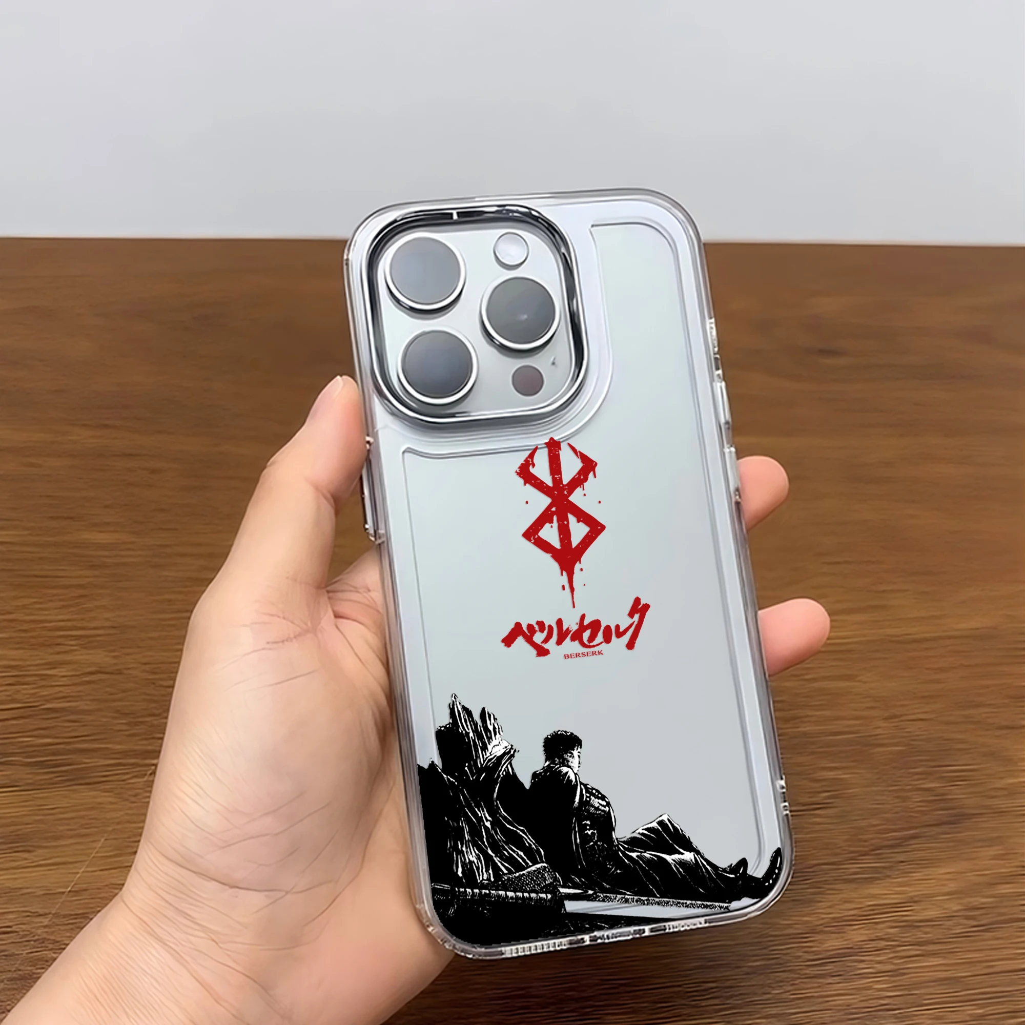 Japanese Hot Blood Anime Berserk Guts Soft Silicone Phone Case