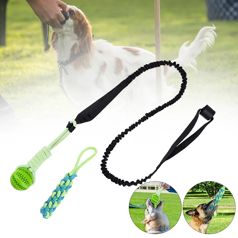 

Dog Tug Toy Interactive Tether Tug Toy Heavy Duty Dog Rope Toy for Medium Breed Indestructible Dog Chew Toys Tug of War Dog Toy