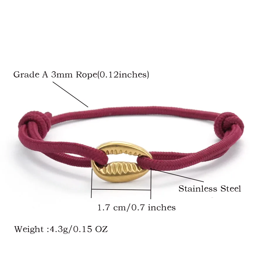 Stainless Steel Adjustable Paracord Bracelet For Men