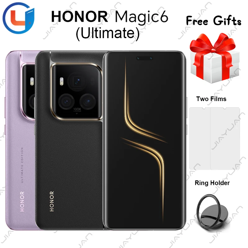 Nuovo Originale Honor Magic 6 Ultimate 5G Gms Phone 6.8 "120Hz Schermo Snapdragon 8 Gen 3 Fotocamera 180Mp Batteria 5600Mah Smartphone
