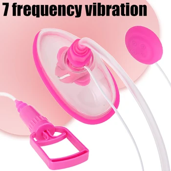 Vacuum Vagina Pussy Pump Vibrating Clit Vibrator Clitoris Sucker Nipple Enlarge Cover Breast Massager Sex Toys For Women 1