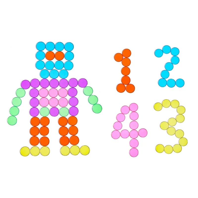 Colorful Disc Science Magnetic Stick Educational Toys Math Toys Magnetic Toys Learning Puzzle Toys Teaching Aids Toys Experiment Game 100PCS