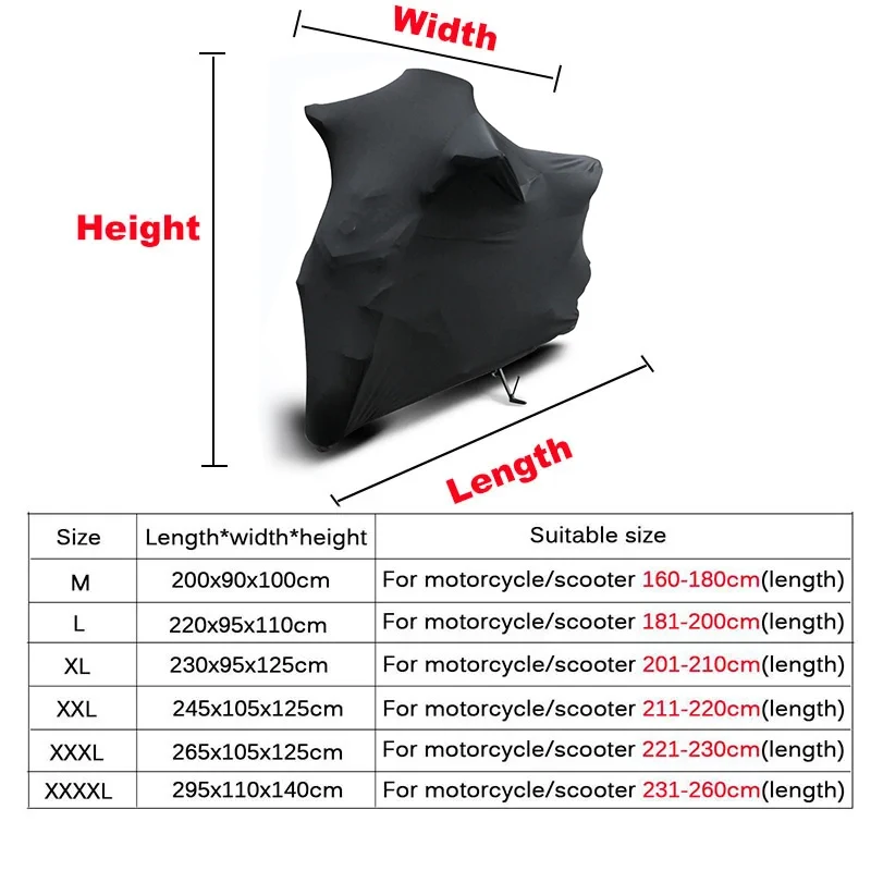 غطاء دراجة نارية عالمي، مقاسات من M إلى 4XL، مصنوع...