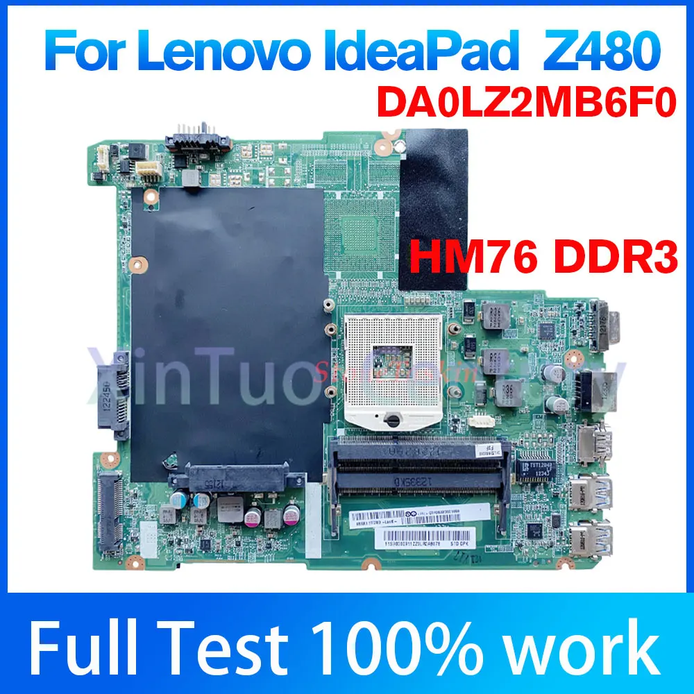 

Материнская плата DA0LZ2MB6F0 для ноутбука Lenovo Z480, материнская плата 90000911 HM76 DDR3 без GPU 100%, протестированная работа