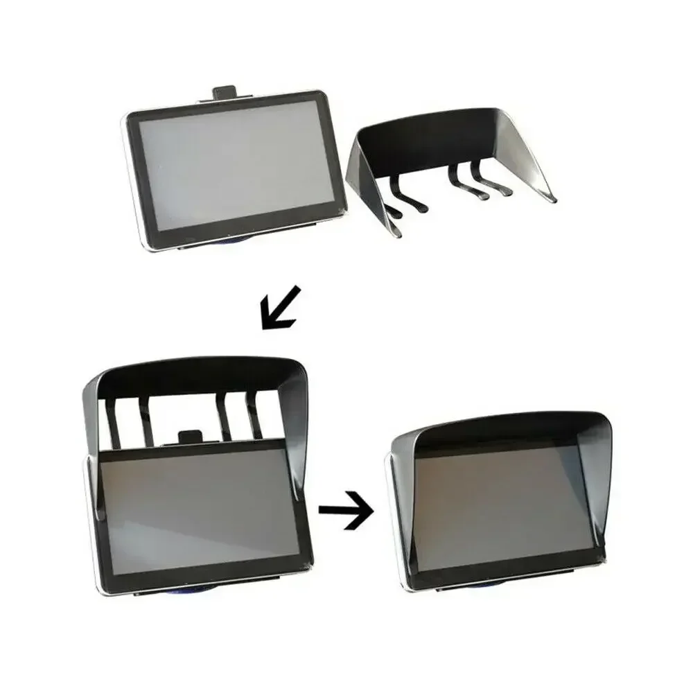 Car GPS Sunshade Cover - Central Dashboard Navigator Display Visor Hood