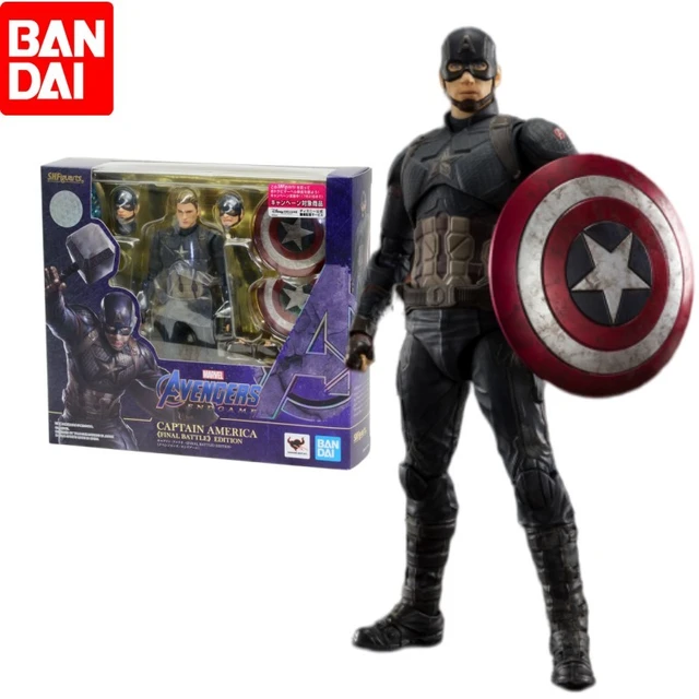 Orignal Bandai 15cm Marvel Avengers Endgame Captain America Shf Collect Doll  Steve Rogers Action Figure Model Adult Toys - AliExpress