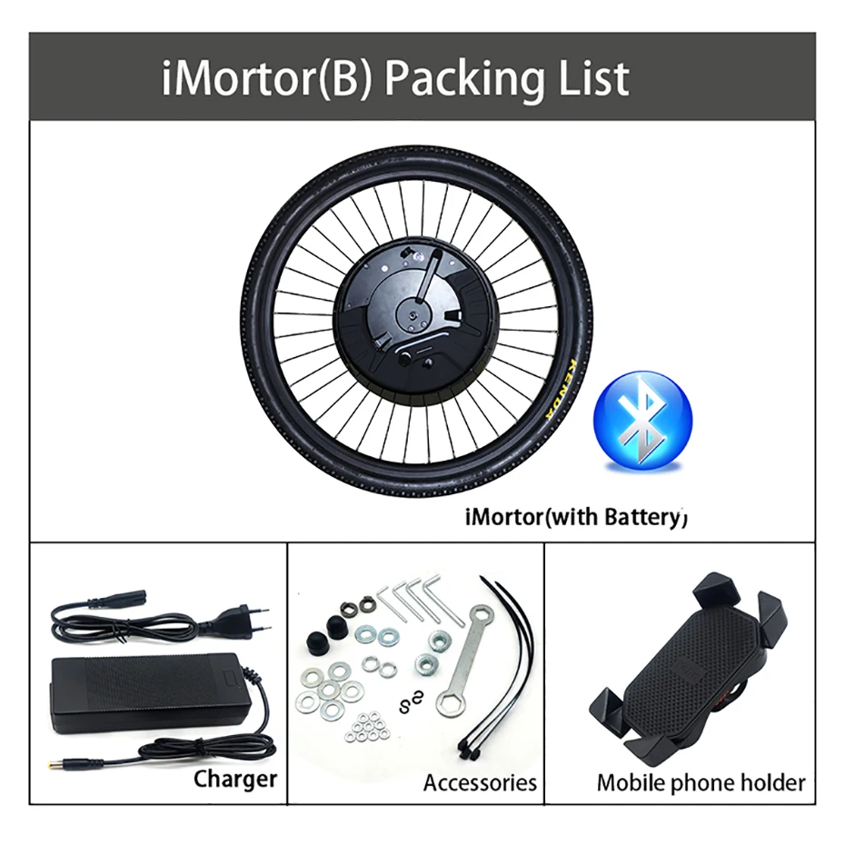 Description Picture 3 of itemIMotor 3.0 36V 350W Electric Bike Conversion Kit with 7.2AH Battery 24"-29" 700C Motor Wheel Size EBike Motor Kit V/Disc Brake