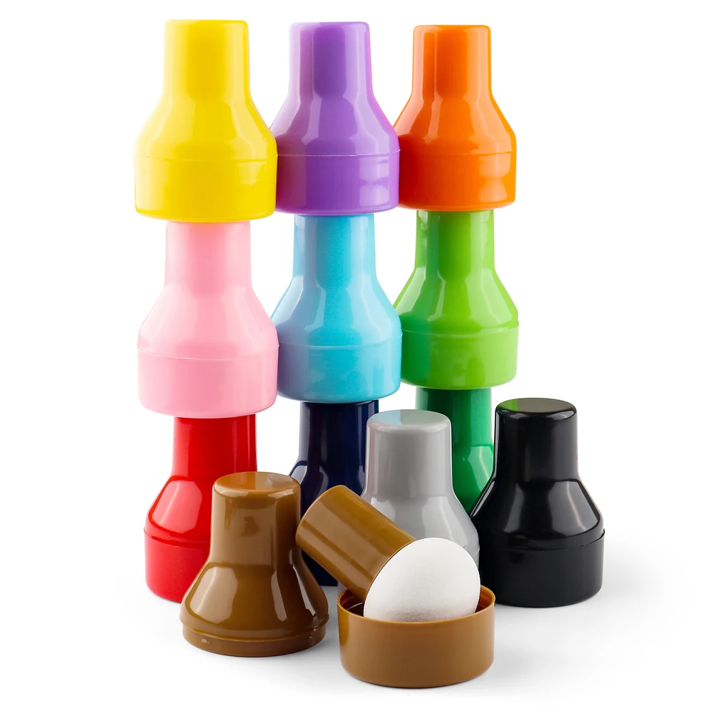 Colorful Paper Pouncers Ink Applicator 9-41pcs With Storage Cases For Scrapbook Decor Inking Sponge Crafts