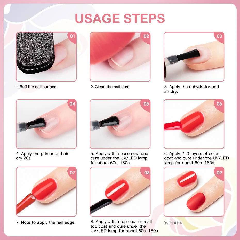 ROSALIND Gel Nail Polish Hybrid Varnishes Semi Permanent Nail Art Design Need UV Lamp Soak Off Gel Polish Base Top Coat