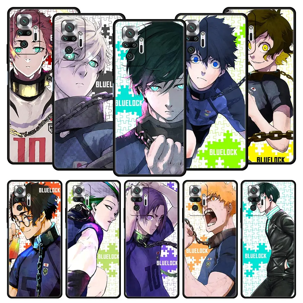 

Isagi Yoichi Blue Lock Phone Case For Xiaomi Redmi Note 12 5G 11 10 Pro Plus 9S 9 8 7 9T 8T 10C 9C 9A K50 Gaming Silicone Cover