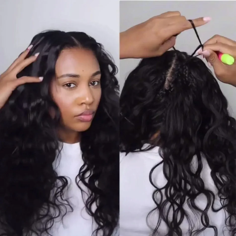 Human Crochet Hair Feather Crochet Human Hair Body Wave Pre-Separated Extension Bundle Knotless For Braiding Twist Reusabl 2