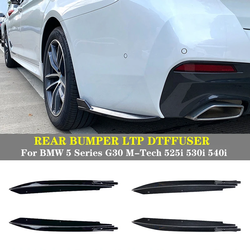 

For BMW 5-Series G30 M-Tech525i 530i 540i 2017-2022 Rear Bumper Rear Bumper Rear Corner Car Sticker Diversion Spoiler Protector