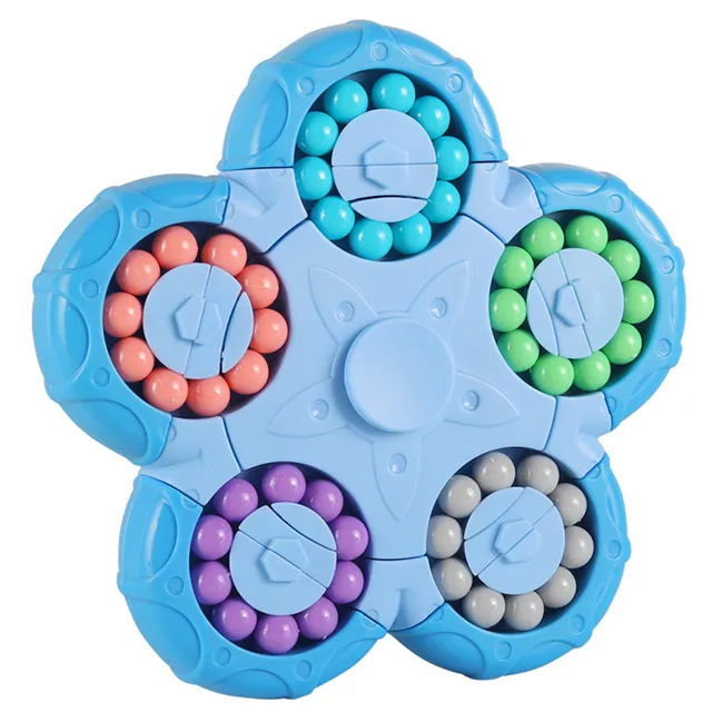 Magic Bean Cube Finger Gyro Rotating Antistress Relieve Anxiety Develop Intelligence Decompression Fidget Toy Adults Kids Gift 6