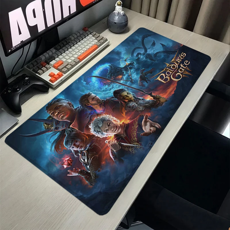 

Rubber Baldur 's Gate 3 Mouse Pad Computer Desk Mat Mouse Mats Gamer Keyboard Mousepad Deskmat Cabinet Kawaii Gaming Accessory