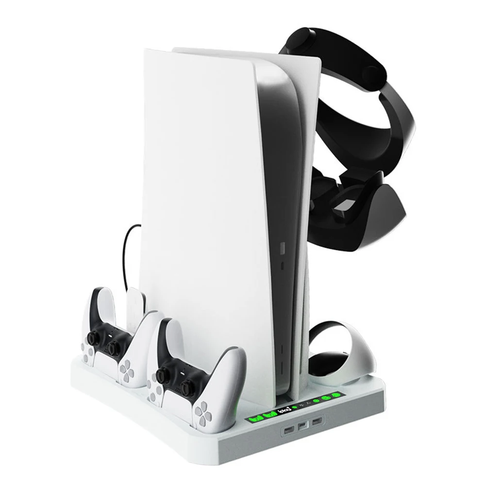 Soporte de carga para PS VR2 PS5, cargador de refrigeración multifunción,  Base para PlayStation 5 VR, soporte de almacenamiento para casco -  AliExpress