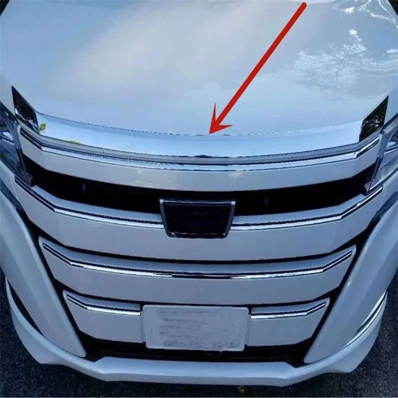 

WELKINRY For Toyota Noah R80 3rd Generation 2014-2021 Esquire ABS Chrome Car Head Front Face Hood Bonnet Trim