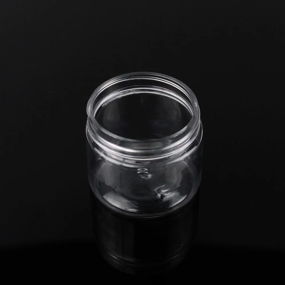 1pc 50ml 명확한 플라스틱 라운드 화장품 용기 메이크업 상자 여행 얼굴 크림 항아리 뚜껑, 라운드 화장품 용기