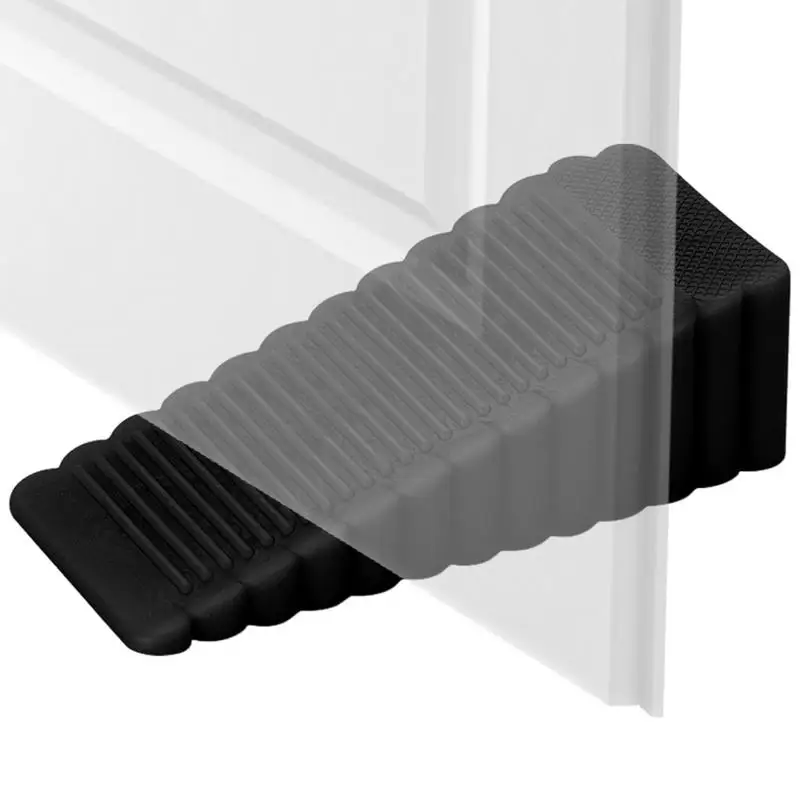 Door Stopper Floor Slanted Wedge Floor Stackable Stops Indoor Door Stopper Duty Rubber Stop Prevents Doors From Closing
