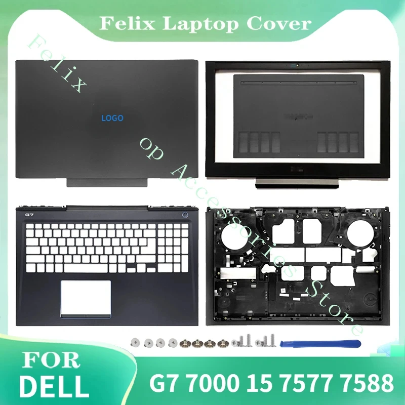 

New Bottom Base Case For DELL G7 7000 15 7577 7588 05H0F0 Laptop LCD Back Cover Front Bezel Palmrest Door Cover A B C D E Shell