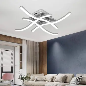 Modern Wave Shape LED Ceiling Light – Chandelier Style, AC90-260V 1