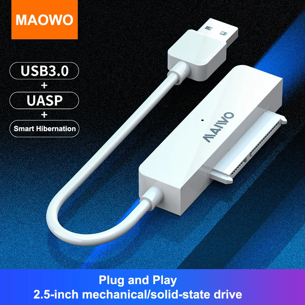 

Maiwo 2 5 Inch HDD Adapter Cable USB to SATA Hard Disk Converter Black
