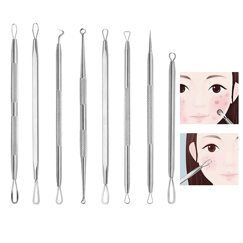 

Dual Heads Acne Needle Blackhead Blemish Squeeze Pimple Extractor Remover Spot Cleaner Beauty Skin Care Tool