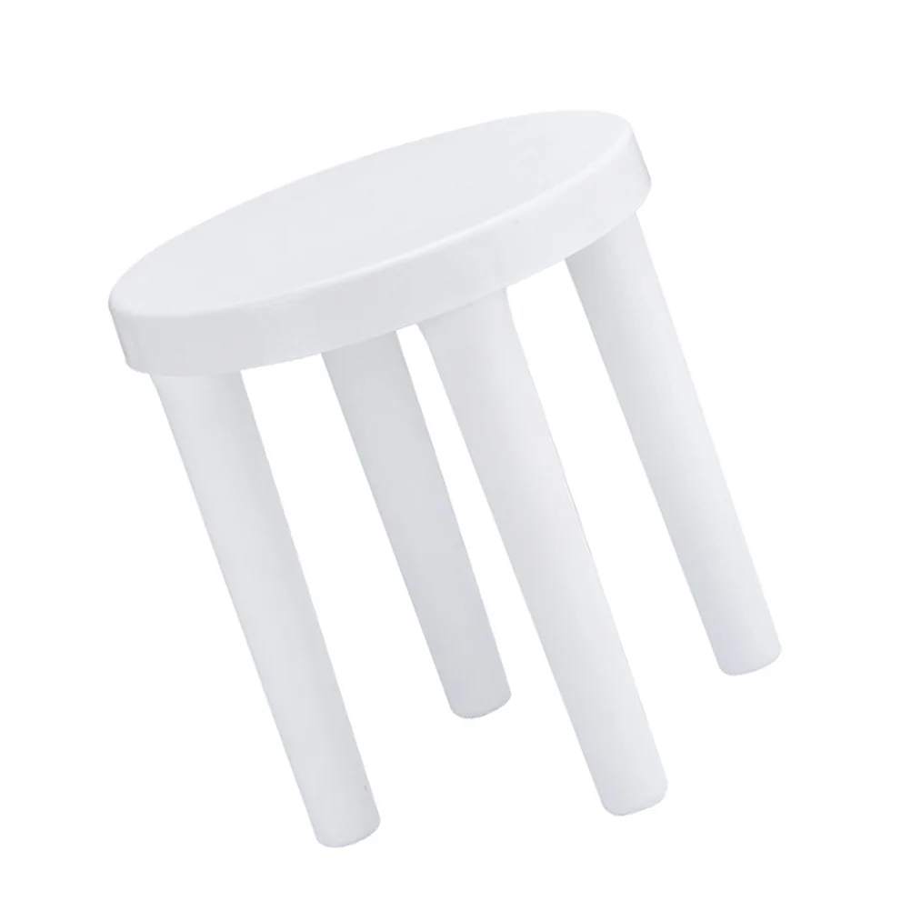 Footstool Japanese Style Living Room Thickened Anti-skid Non-slip Small Low White Children Plastic Furniture