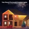 LED Permanent Outdoor Eaves Atmosphere Light String Bluetooth APP Control 72 Colors Suitable for Christmas, Halloween, Parties 2