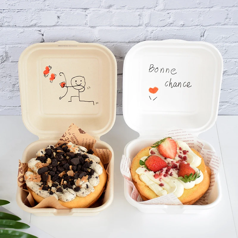 10/20PCS Disposable Lunchbox Bento Food Containers Baking Dessert Cake Bowl Microwavable Burger Snack Boxes Picnic Camping disposable containers,disposable lunch box
