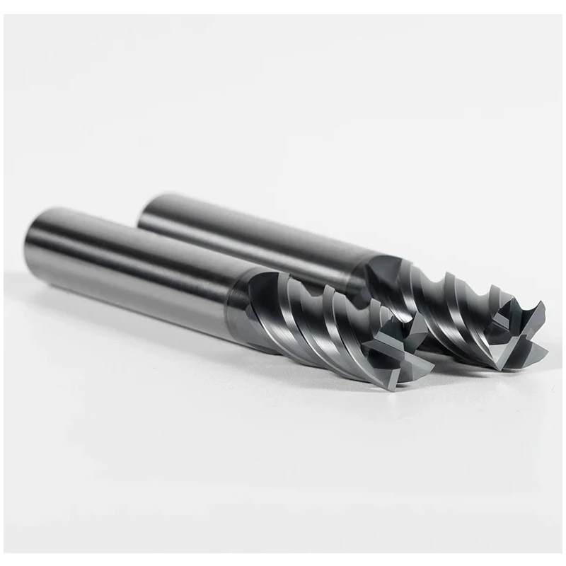HRC70 CNC Carbide End Mill Unequal Helix Tungsten Cutter 4 Flute Metal Steel Machining Tool 6 8 12 14 20mm Router Bit milling cutter