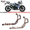 For SUZUKI GSX250R GSX250 GSX 250 250R DL250 2016 - 2022 Motorcycle Exhaust Escape Moto Modified Titanium alloy Front Link Pipe