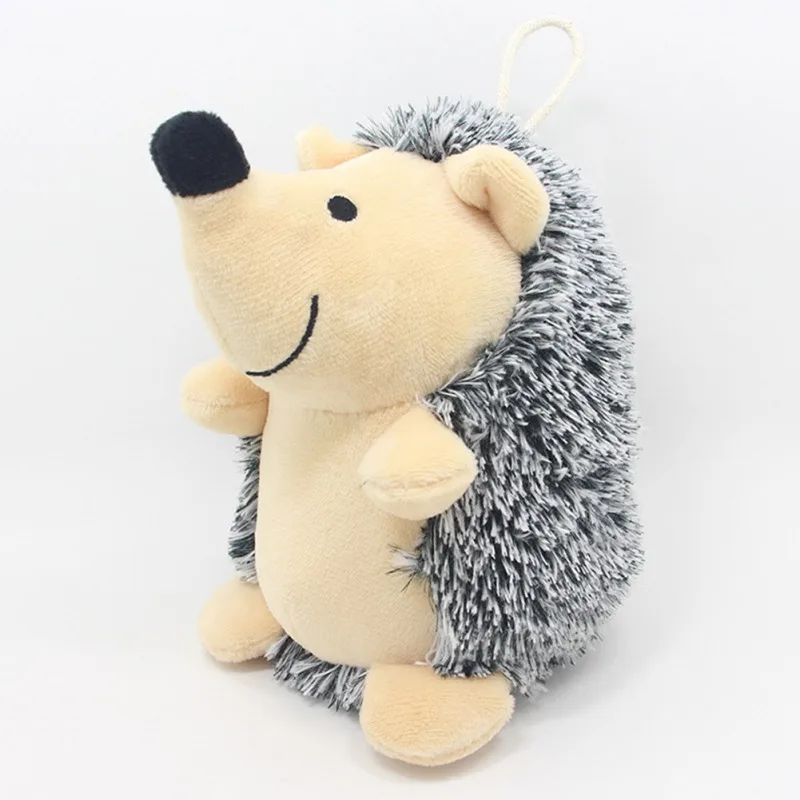 Plush Squeaks Toys For All Size Dogs Plush Hedgehog Voice Pet Doll Durable Educational Puppy Chew Toy Cute Dog Training Supplies