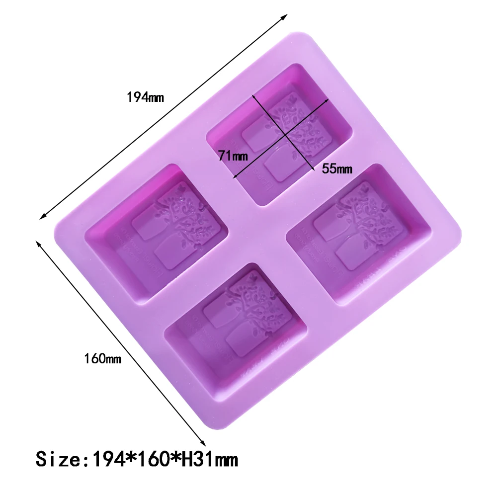 4 Cavities Oval Butterfly Flower Silicone Soap Mold DIY Handmade Silicone  Molds for Soap Making Candle Cake Baking Lotion Bar Molds : : Home