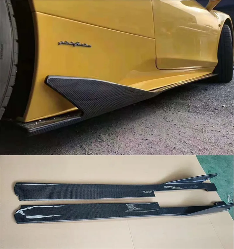 

For Ferrari 458 F458 2011-2014 High Quality Real Carbon Fiber Body Side Skirt Kit Lip