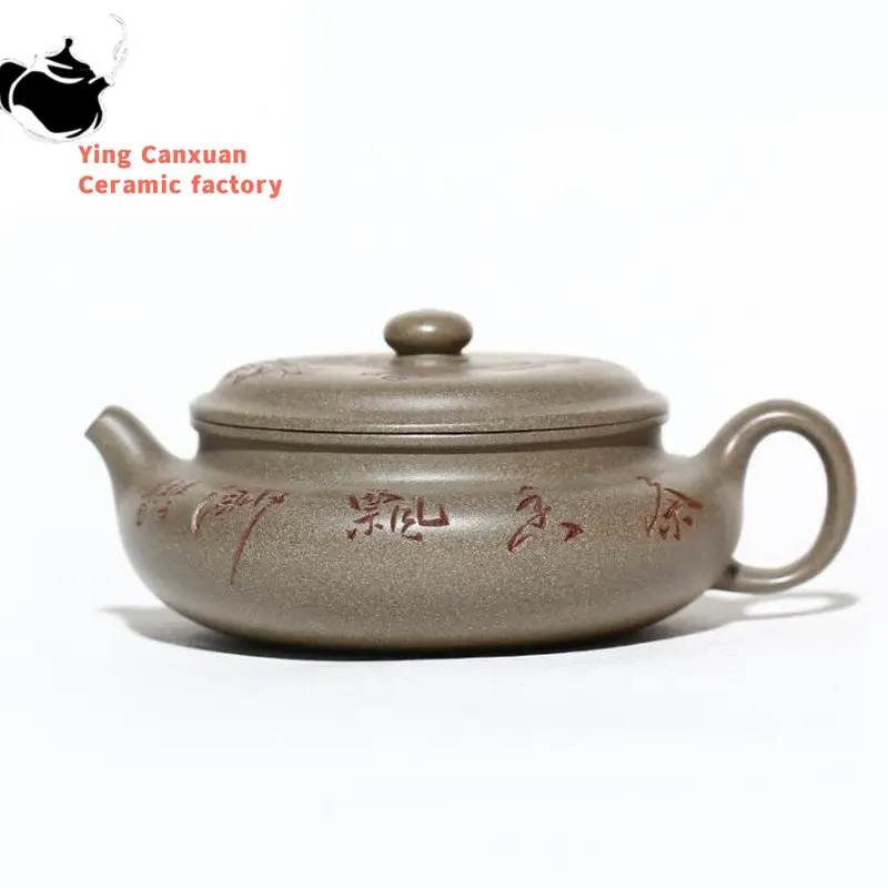 

160ml Yixing Purple Clay Teapots Famous Handmade Tea Pot Raw Ore Grey Section Mud Kettle Chinese High-end Zisha Tea Set Teaware