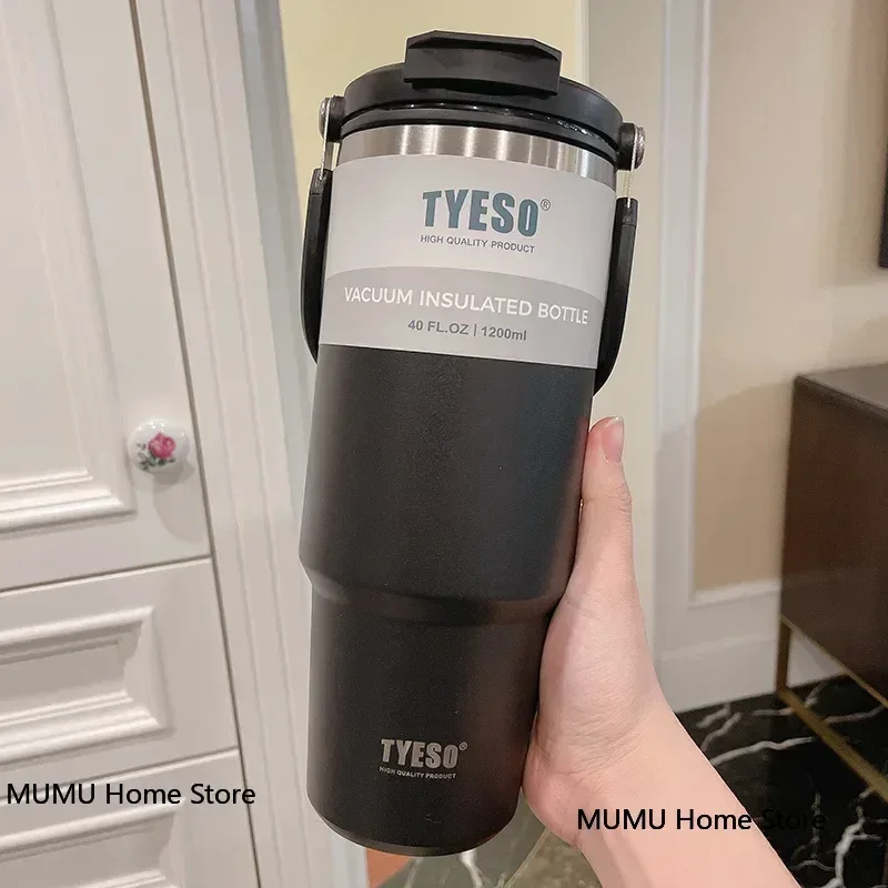 thumbnail image 1 of Tyeso Stainless Steel Coffee Cup Cold And Hot Double-layer Insulated Cup Tumbler Thermo Water Bottle Car Travel Mug Vacuum Flask, 1 of 5