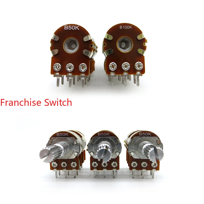 10PCS Sound Volume Power Amplifier 148 Type 16  B50KB100K Long-life 4-link Four-link Potentiometer 10%