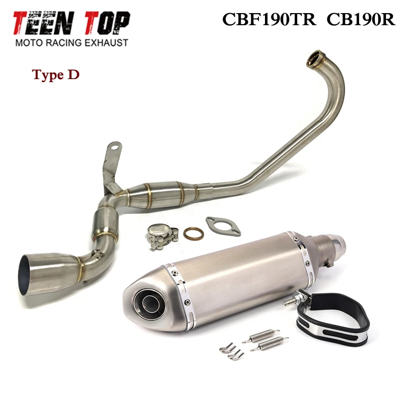 For Honda CBF190TR CB190R Exhaust System 2019 2020 With Catalyst Steel Motorcycle Exhaust Escape 51mm Motobike Silencer Muffler - Image 6