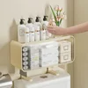 Toilet Shelf with Large Capacity, Multi-functional Wall-mounted Bathroom Storage Box Without Drilling 2