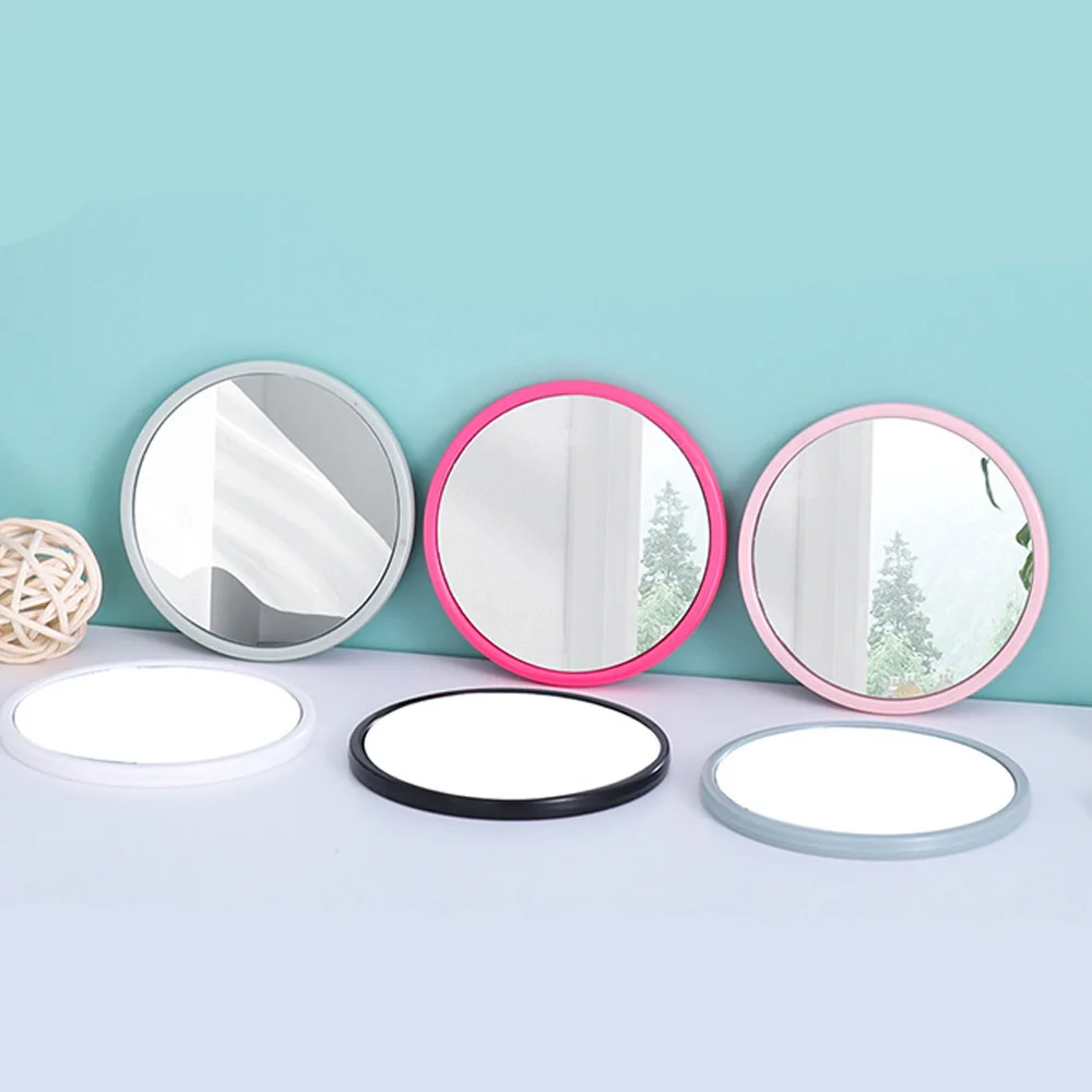 Round Mini Mirror Free Private Small Compact Pocket Black Pink Portable Mirror Beauty Salon For Customers Gift mini mirror