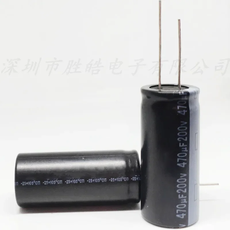 （1PCS） 200V470UF  Aluminum Electrolytic Capacitors  Size：18*40mm  High Quality