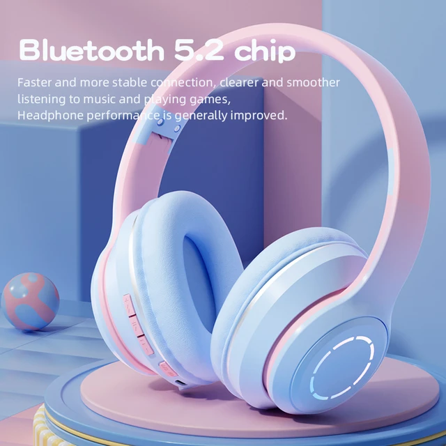 Auriculares Bluetooth estéreo de diadema plegables con micrófono,  auriculares inalámbricos con batería, para teléfono, Xiaomi, Huawei, Pc y  TV, T7 - AliExpress