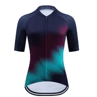Short Sleeve Jersey Set Women MTB Pattern Breathable Road Bike Clothes Cycling Clothing Summer Cycling Kit Vintage 1