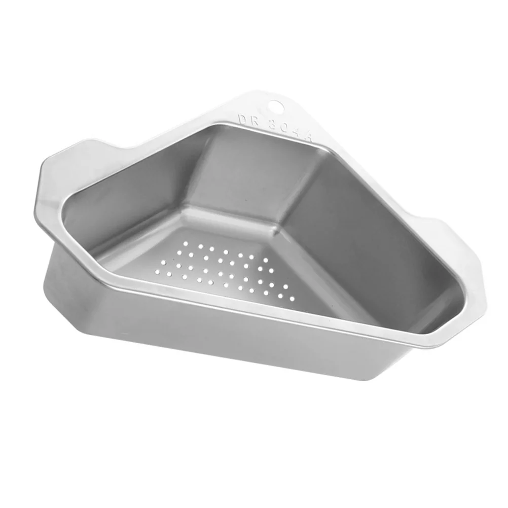 

Triangle Drain Basket Sink Drainer Accessories Filter Stainless Steel Plug Corner