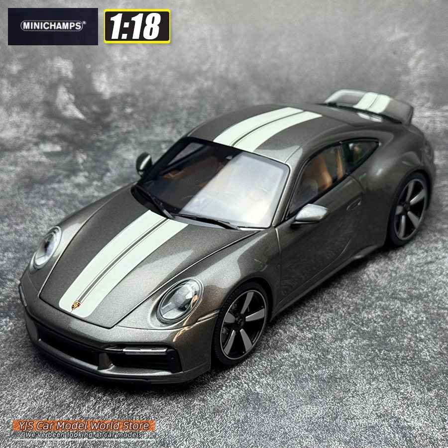 【C37】1：18ダイキャストカー ミニチャンプス ダイキャストモデル 1/18 ポルシェ 911 (992) スポーツ