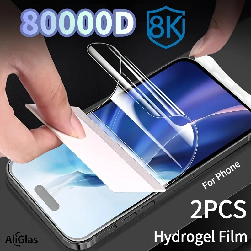 2 pièces Film Hydrogel souple pour iPhone Pro Max protecteur d'écran pour iphone 16 15 Plus X XR XS Max 16e Film