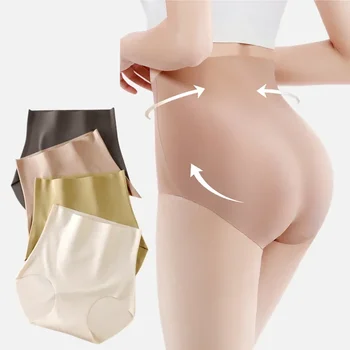 Biancheria intima modellante per il corpo a vita alta da donna Slip modellanti sexy Mutandine femminili ad alta elasticità Chiusura Vita Sollevamento Glutei Pantaloni