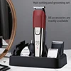WAIKIL Professional Men's Electric Hair Clipper Multifunctional Hair Trimmer USB Rechargeable Cordless Digital Grooming Tool 3