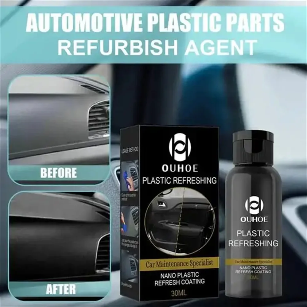 1Pc Plastic Revitalizing Coating Agent 30/50ml for Car Parts Refurbished for Auto Paint Coating Spray